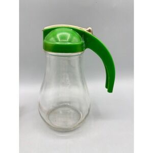 Vtg Federal Tool Retro Green Glass Syrup Dispenser Chicago Mid‎ Century Modern
